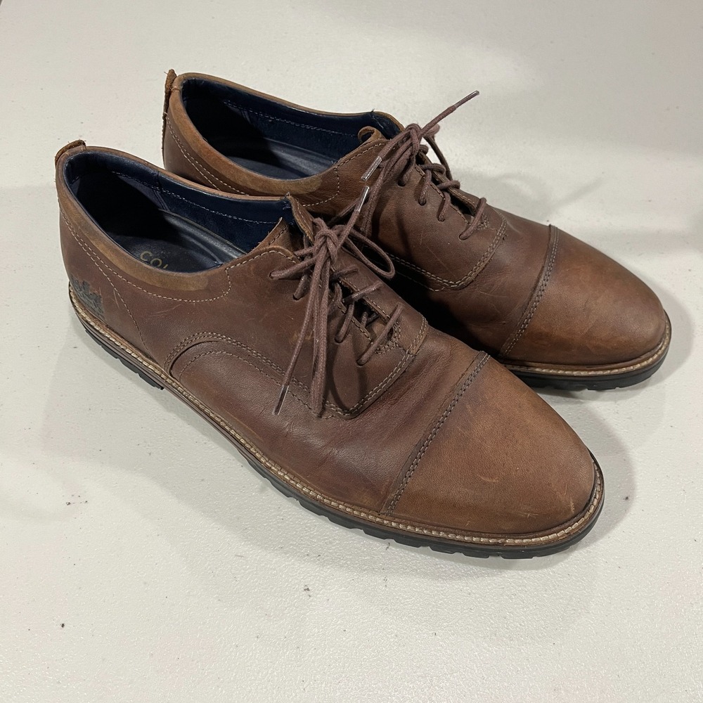 Cole Haan Mens Shoes Richardson Grand 360 Brown Leather Cap Toe Oxford 9.5 42.5